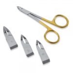 Gold Handle Cuticle Scissors with Replacement Blades