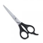 Hair Cutting Scissors with Black Soft Grip Handles